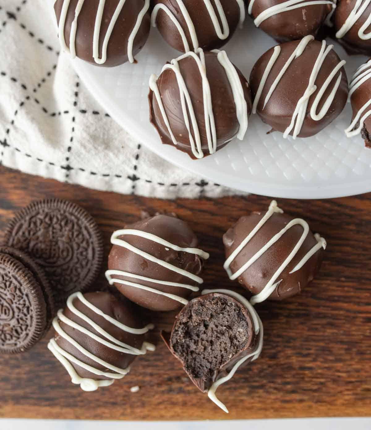 Όρεο Μπάλες 4 Όμορφα διακοσμημένες μπάλες oreo.