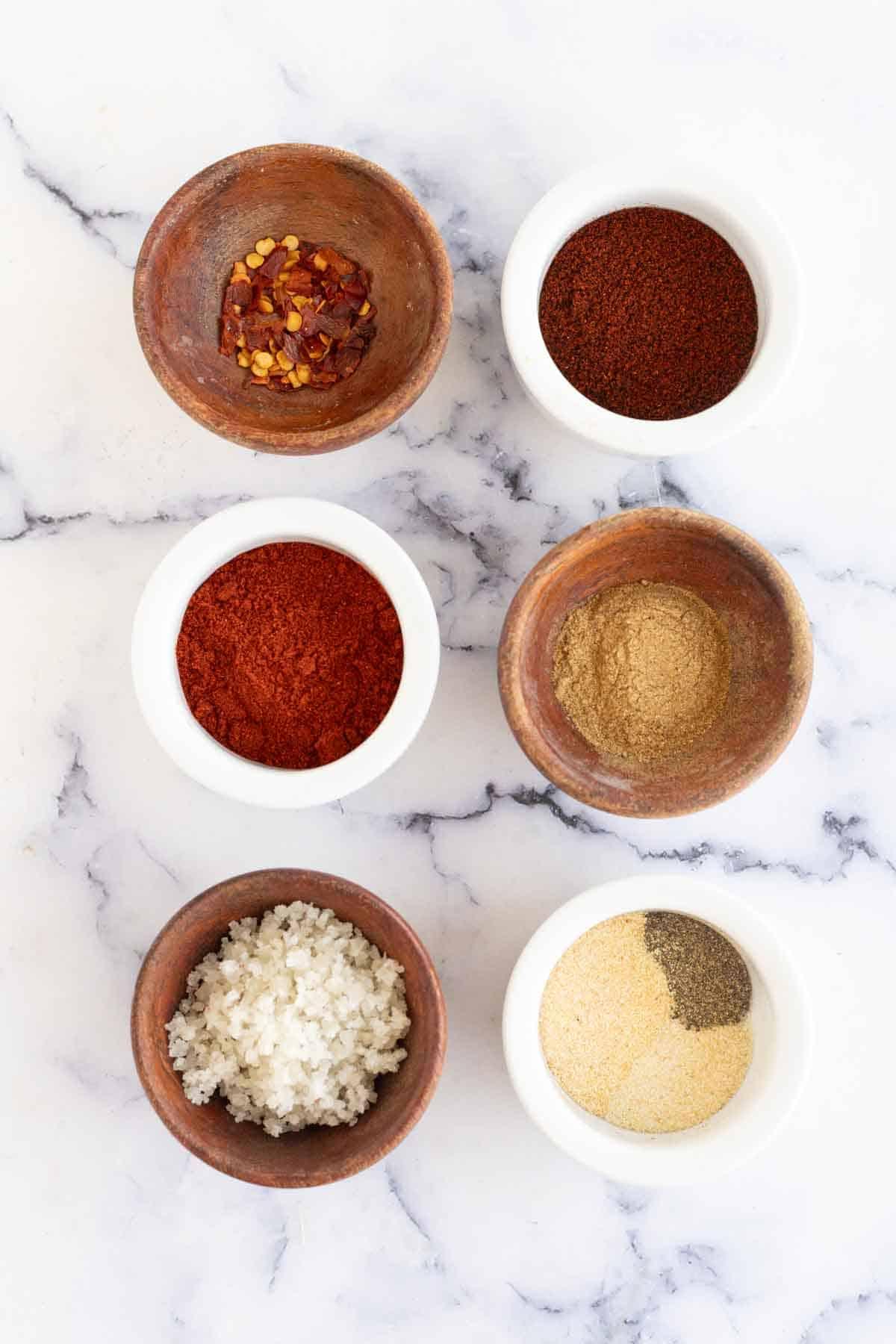 Καρύκευμα Αντόμπο 5 portion bowls of adobo seasoning recipe ingredients