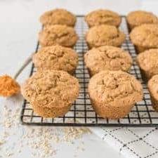 Μάφινς Ενός Μπολ με Μπαχαρικά Κολοκύθας 10 pumpkin spice muffins.