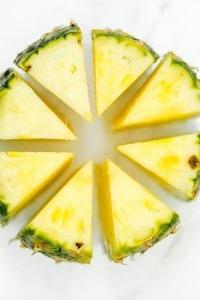 how to cut a pineapple instruction photos