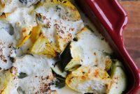 Golden Zucchini Ricotta Gratin