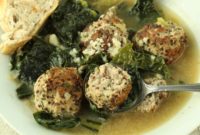 Hearty Turkey and Kale Meatball Soup