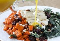 Delicious Roasted Sweet Potato Kale Salad