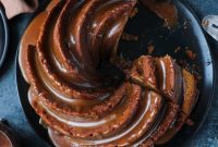 Golden Caramel Molasses Pound Cake