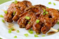 Zesty Grilled Beer Prawns