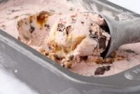 Chocolate Cookie Strawberry Caramel Swirl Ice Cream