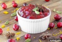 Warmly Spiced Cranberry Cider Compote