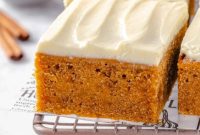 Delicious Autumn Pumpkin Squares