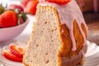 The Ultimate Strawberry Pound Cake