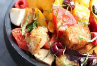 Sun-Kissed Stone Fruit Caprese Panzanella