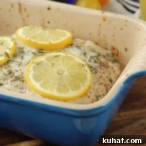 Flaky Baked Halibut with Bright Champagne Vinaigrette 8 Baked Halibut with a light golden crust
