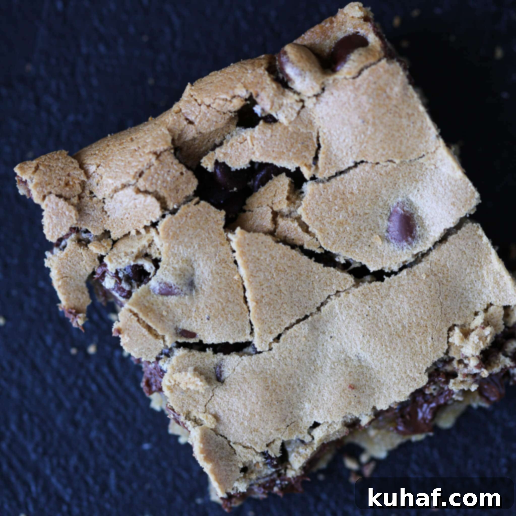 A single Chocolate Halfway Bar piece showcasing its distinct layers