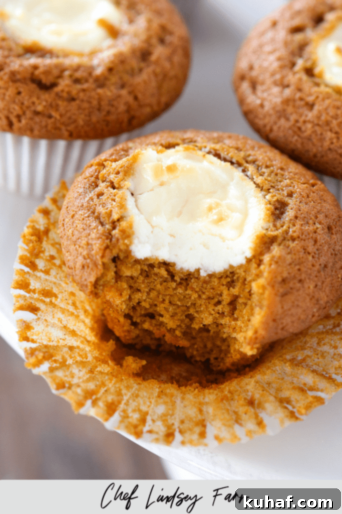 Pumpkin Cream Cheese Muffins