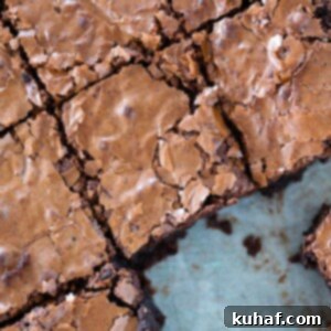 brownies flaky top sliced in pan.