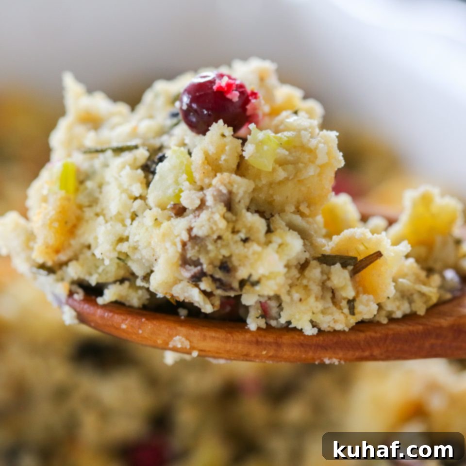 Best Thanksgiving Side Dish: Mushroom Cornbread Stuffing with Cranberries