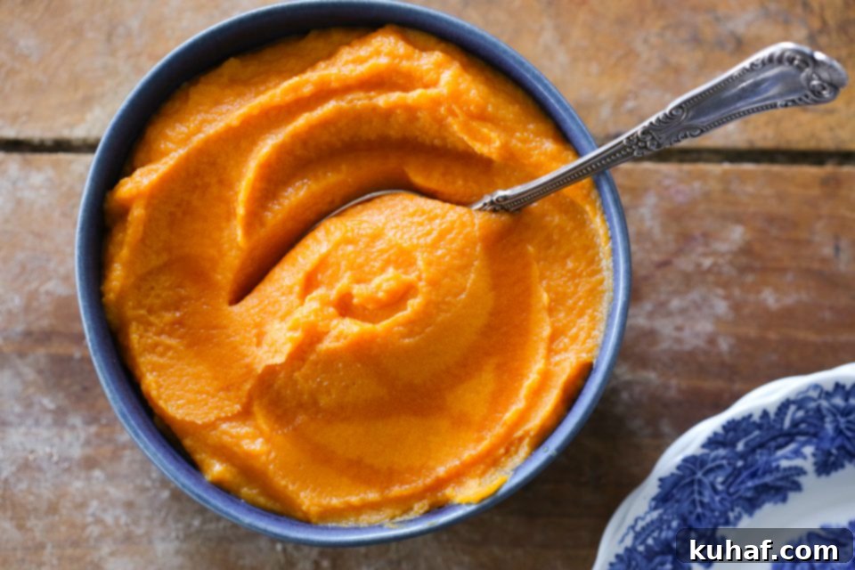 Maple-Kissed Sweet Potato Delight 4 Maple Mashed Sweet Potatoes, close-up texture