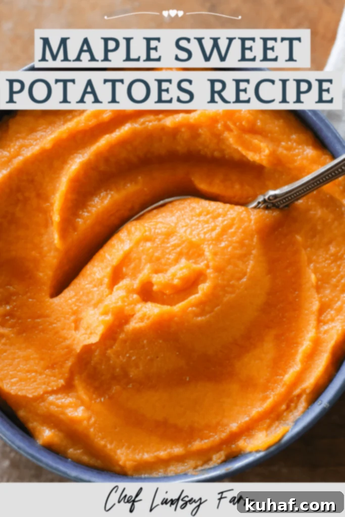 Maple-Kissed Sweet Potato Delight 6 Maple Mashed Sweet Potatoes