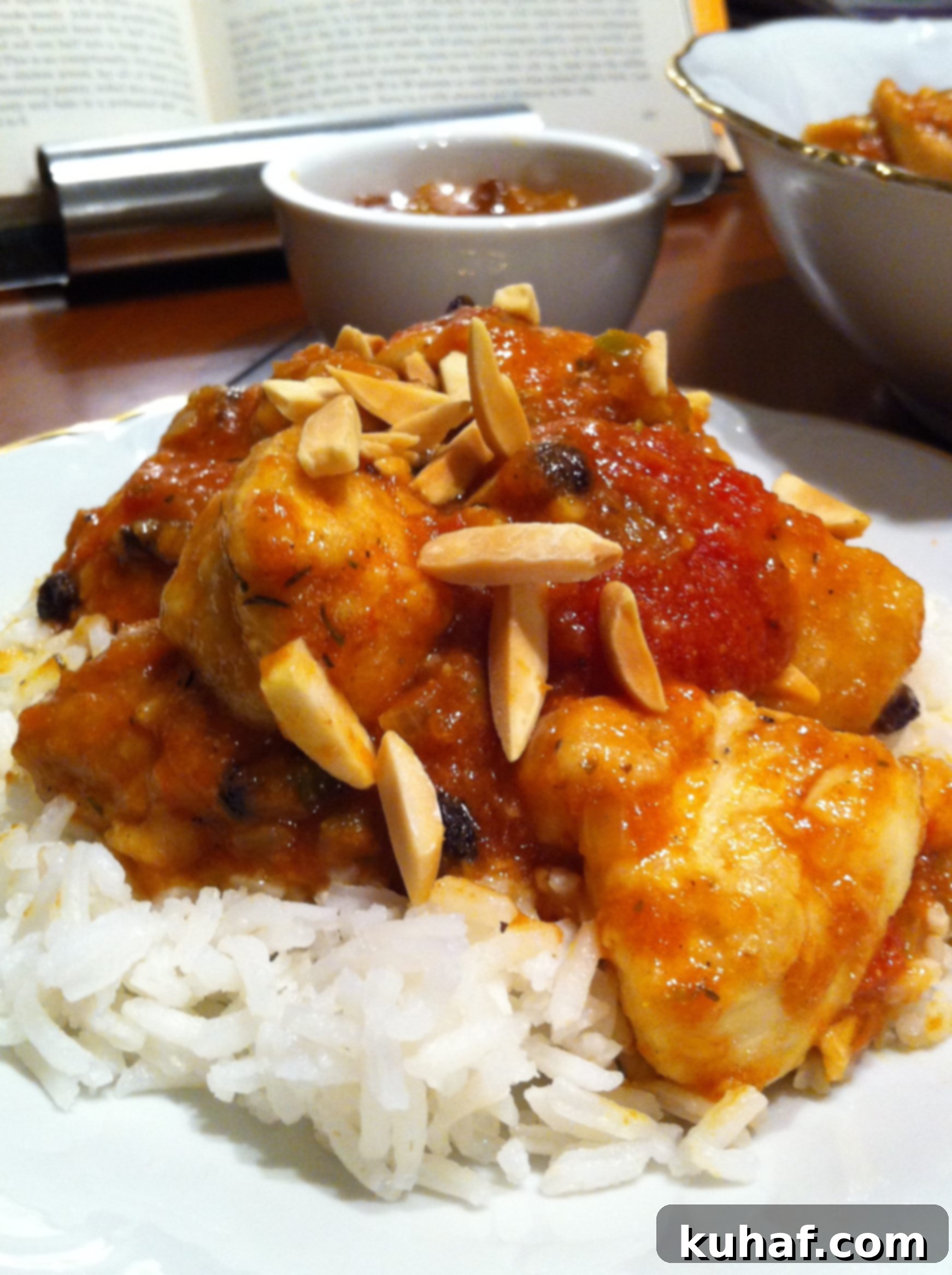 Country Captain Chicken Curry A Culinary Heritage 2 Delicious Country Captain Chicken Curry served with rice and garnishes