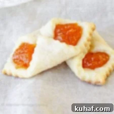 Traditional Hungarian Apricot Kolaches | My Hungarian husband's favorite Christmas Cookie recipe! He says they taste just like his grandma used to make!