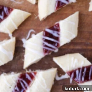 Danish Raspberry Ribbon Cookies Beautiful Closeup