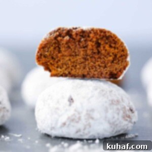 Pfeffernusse Cookies interior detail