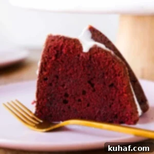 Red Velvet Pound Cake 5 Red Velvet Pound Cake Cream Cheese Glaze slice from side