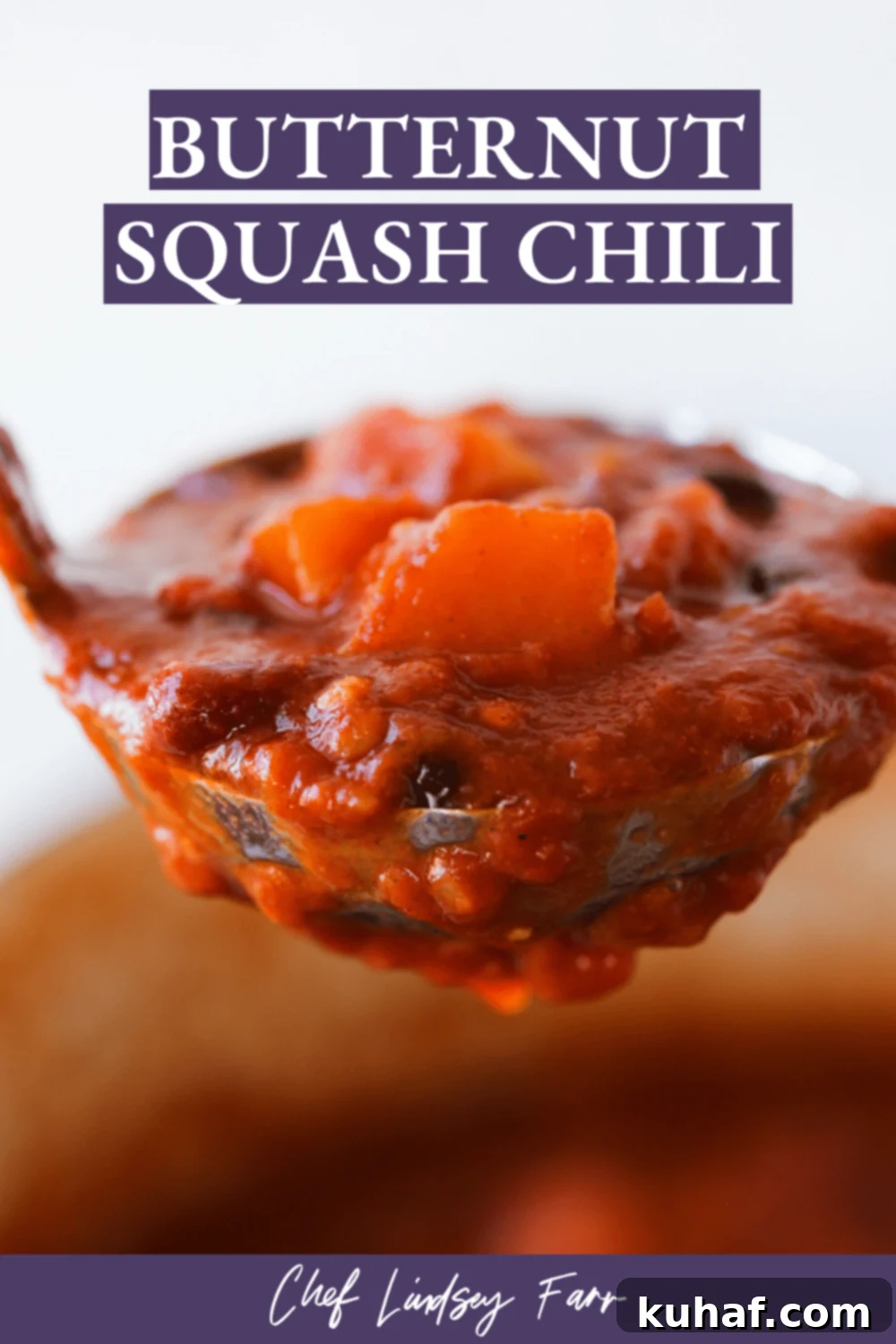 Butternut Squash Chili Pinterest - Chef Lindsey Farr