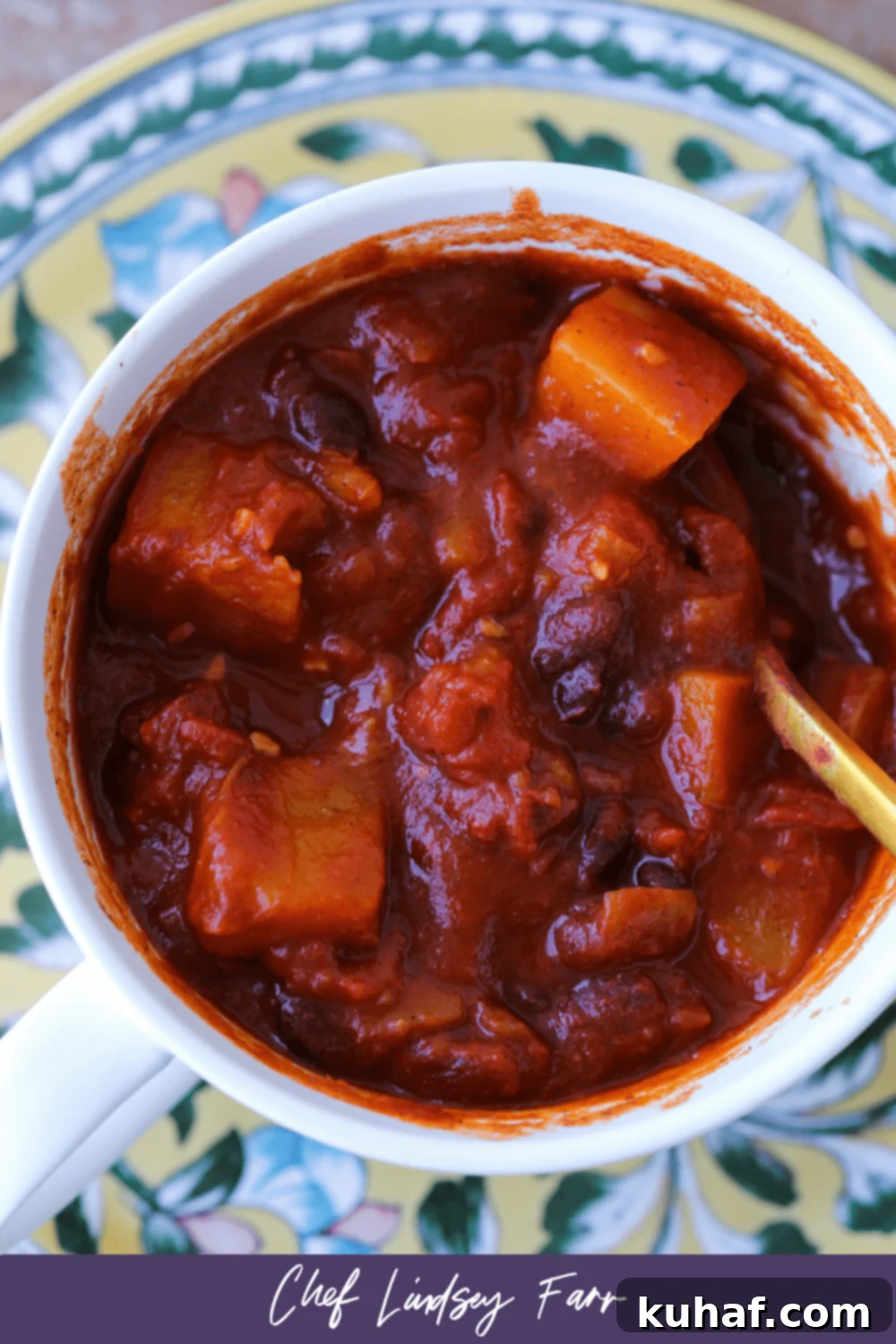 Butternut Squash Chili Pinterest - Chef Lindsey Farr