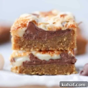 Ooey Gooey Smores Bars interior detail