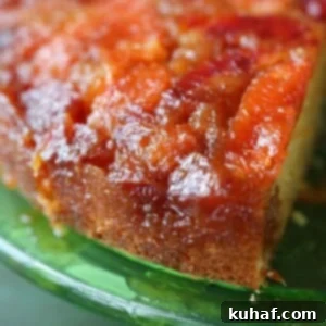 golden brown edges of cake on green plate.