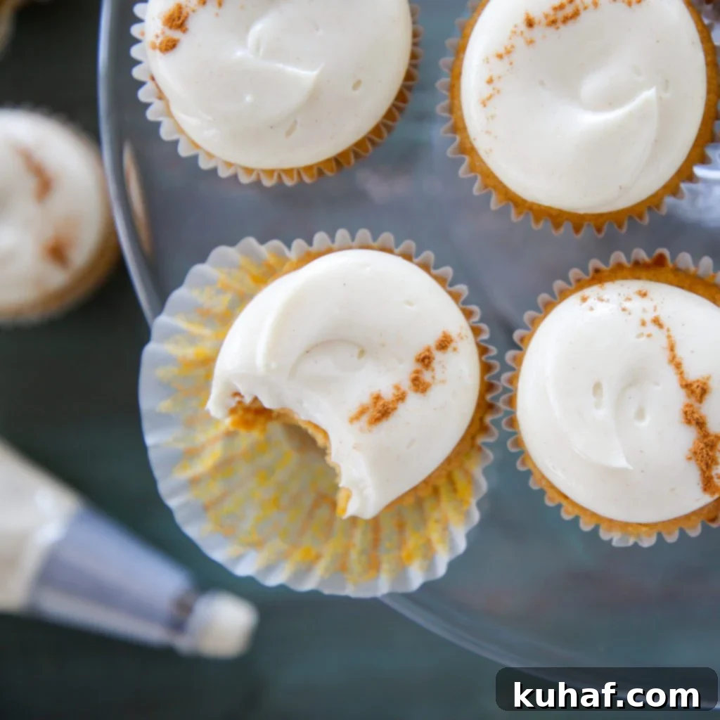 Pumpkin Spice Cupcakes with Maple Cream Cheese Buttercream