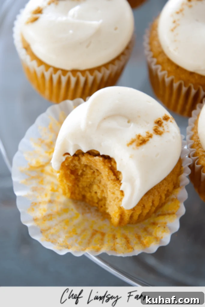 Pumpkin Spice Cupcakes with Maple Cream Cheese Buttercream