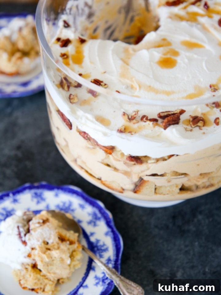 Fall Pumpkin Dessert showcasing the delicious layers