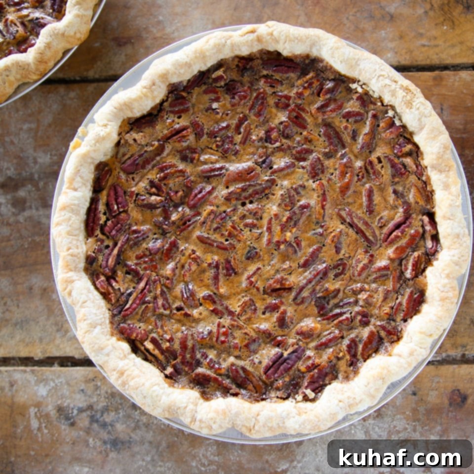 Classic Pecan Pie unsliced