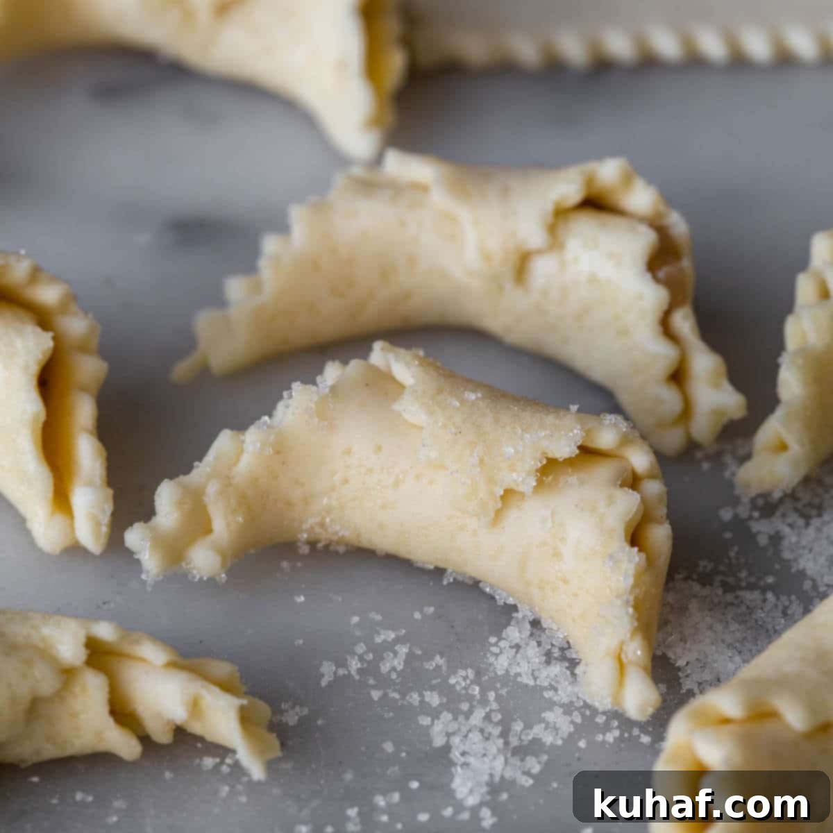 nut roll cookies rolled up and unbaked.
