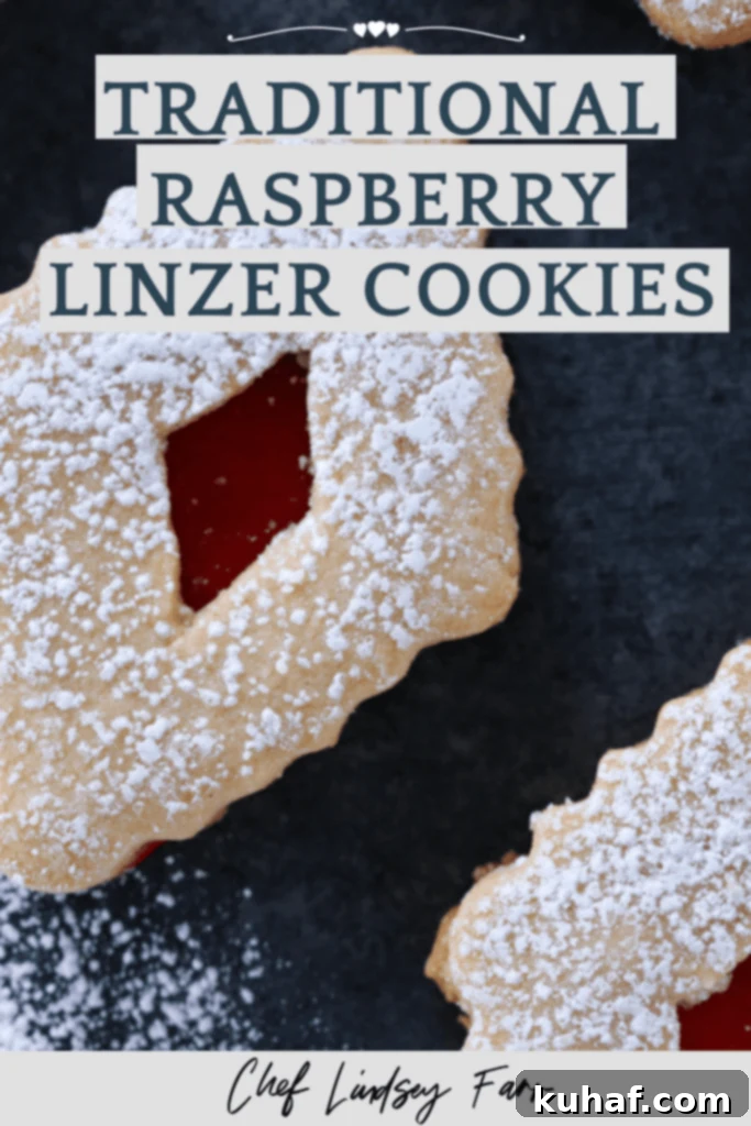 Diamond shaped raspberry cookies with red centers.