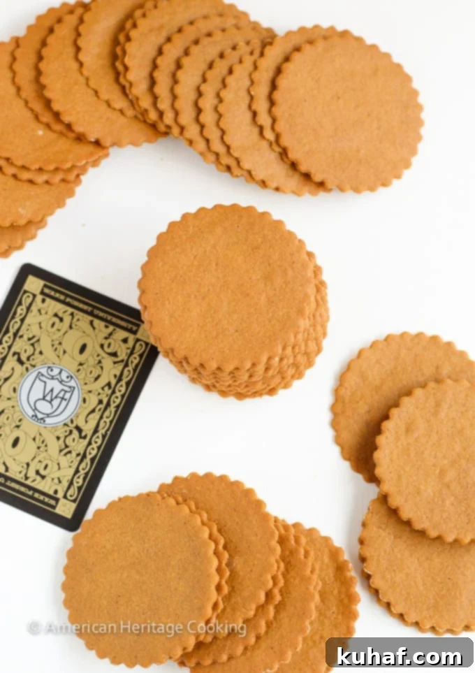 Moravian Christmas Cookies are paper-thin, crispy, spiced molasses cookies. Sweet and gingery, they taste a bit like gingerbread but are waaaay more addicting! 