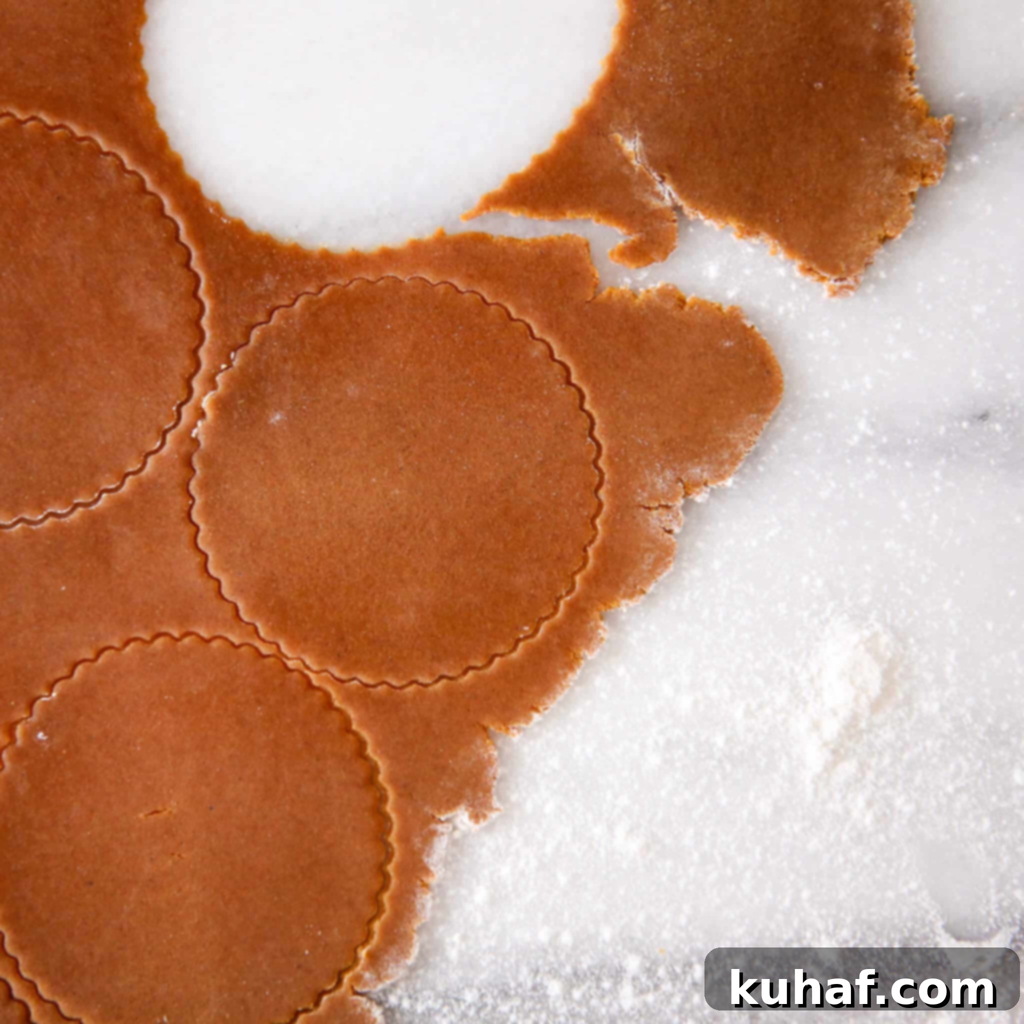 Moravian Christmas Cookies Dough Rolled paper thin