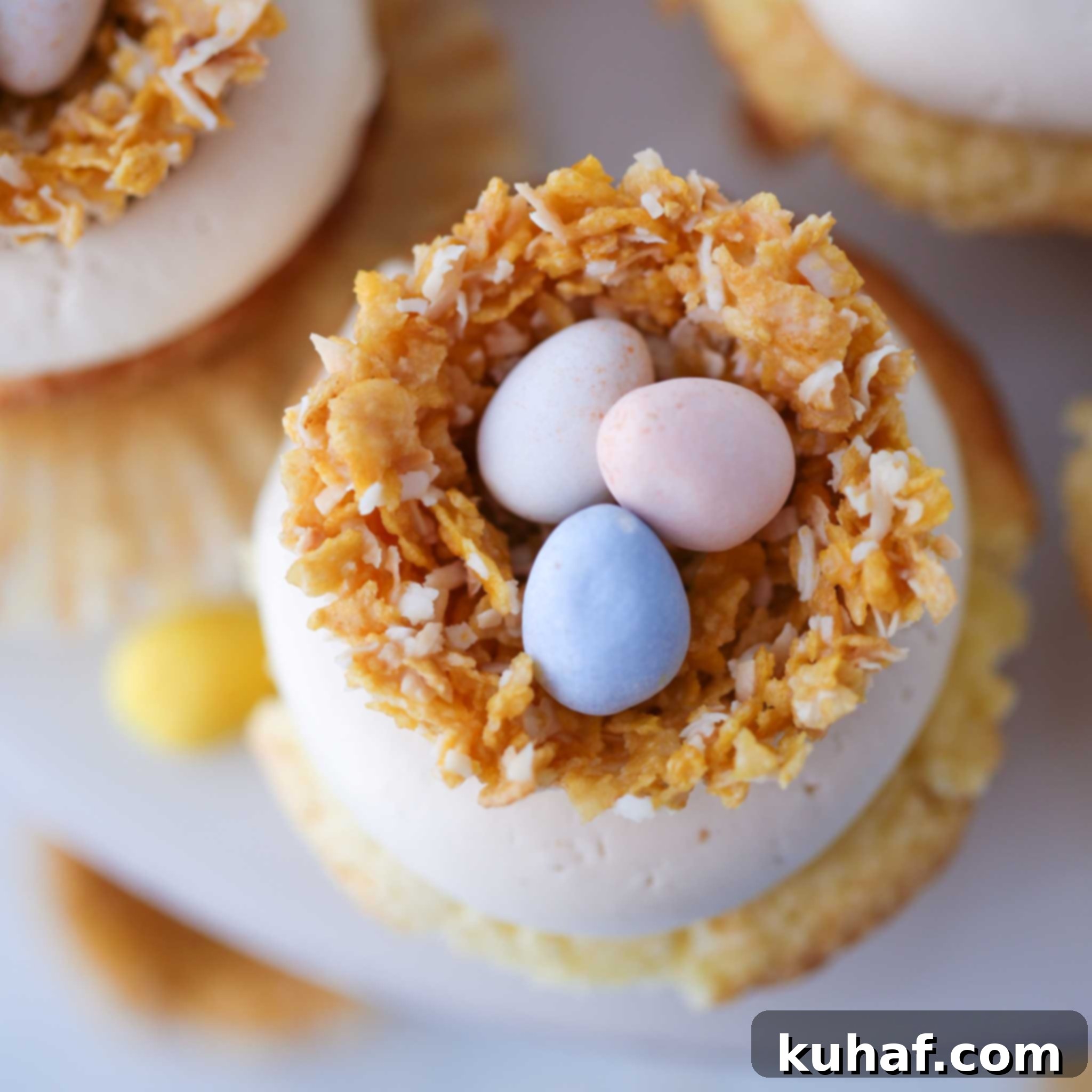 Coconut White Chocolate Nests Three Eggs
