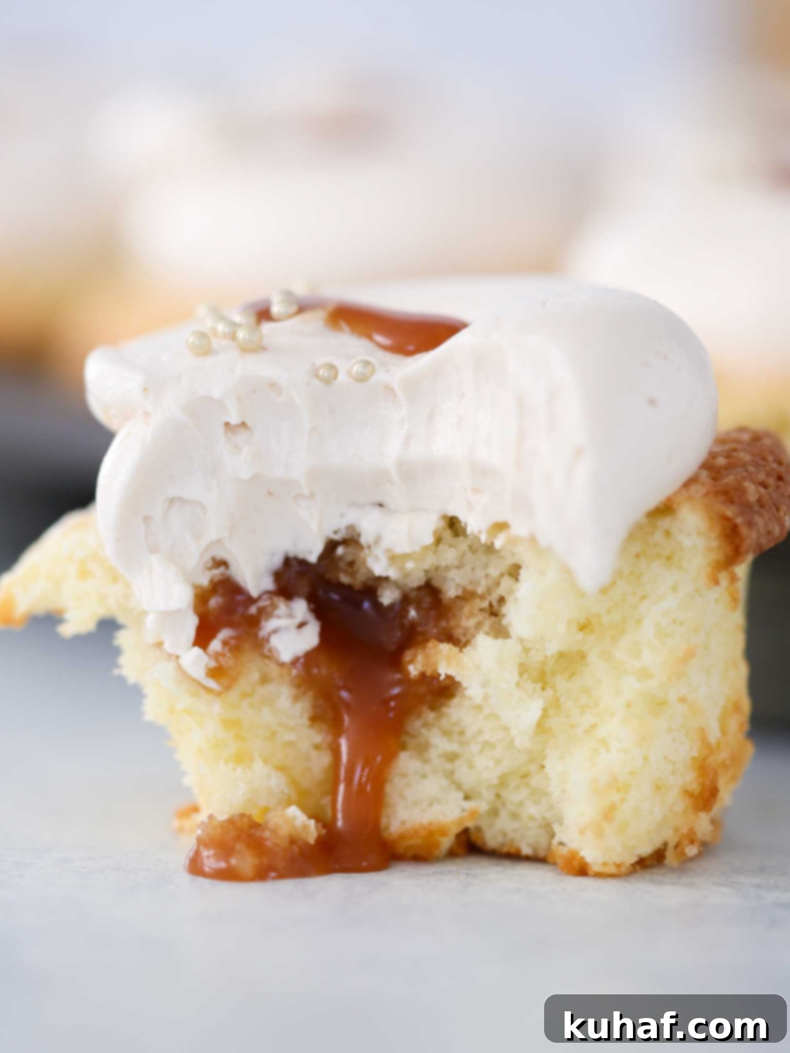 Caramel Core Cupcakes Bitten