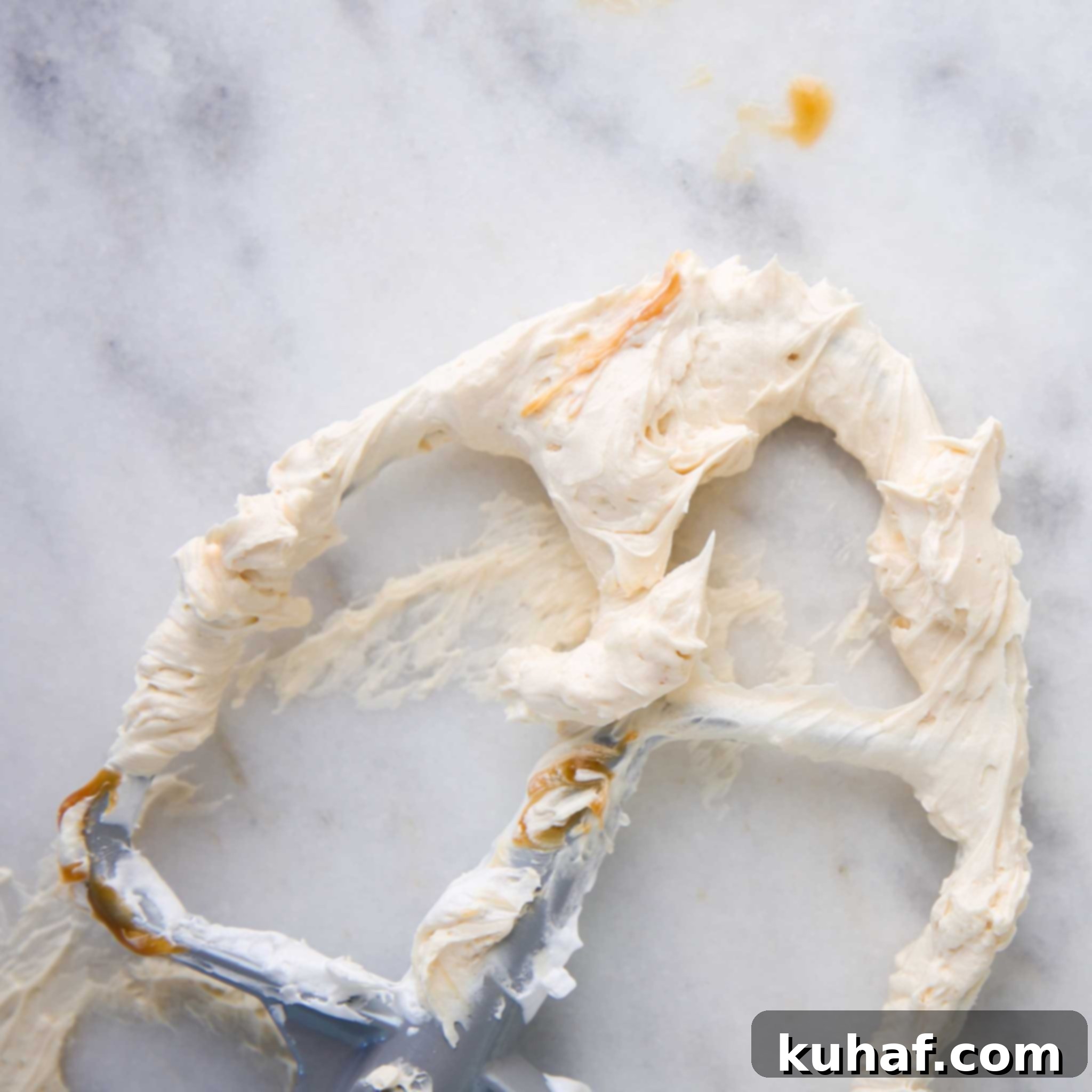 Caramel Swiss Meringue Buttercream Marble Slab
