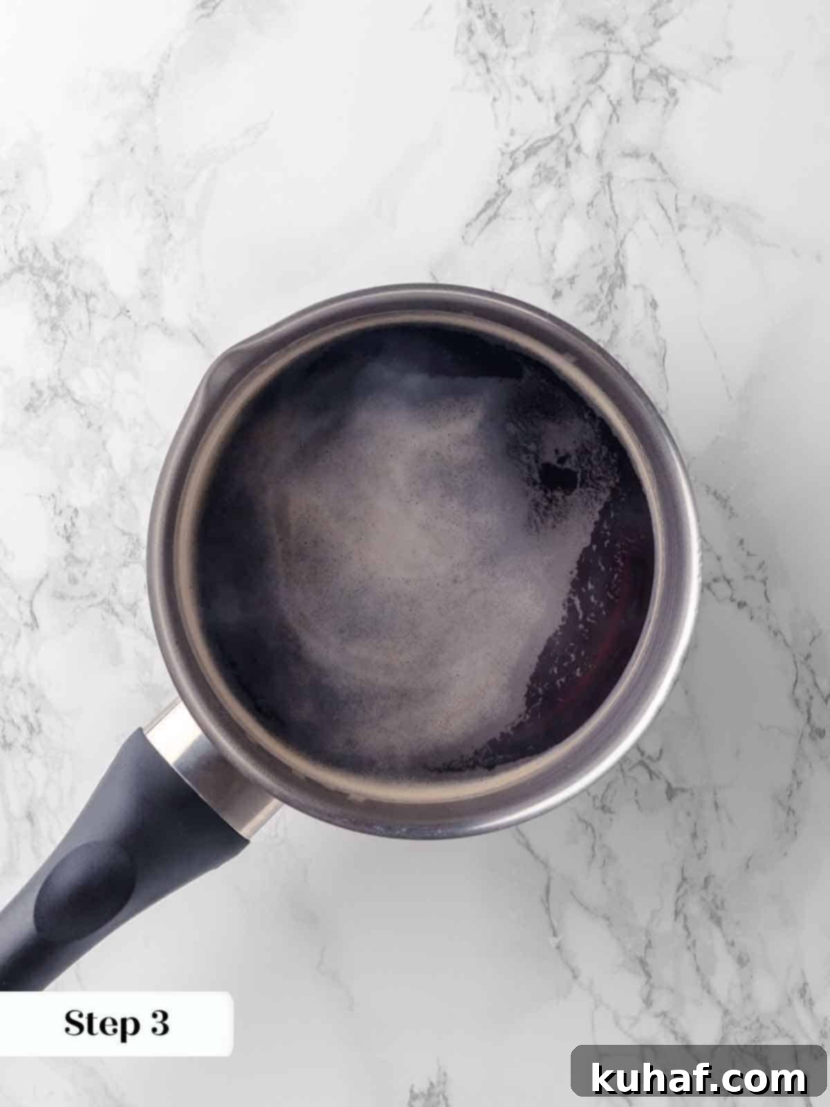 guinness brought to boil in pot.