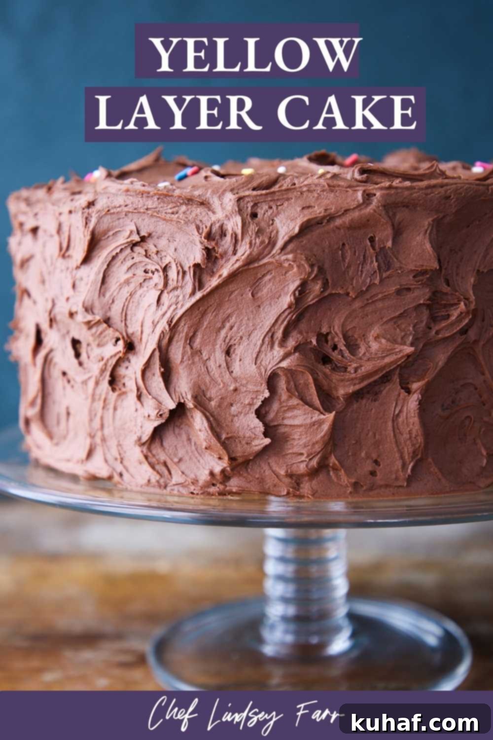 Yellow Layer Cake Sideview - Perfect Layers