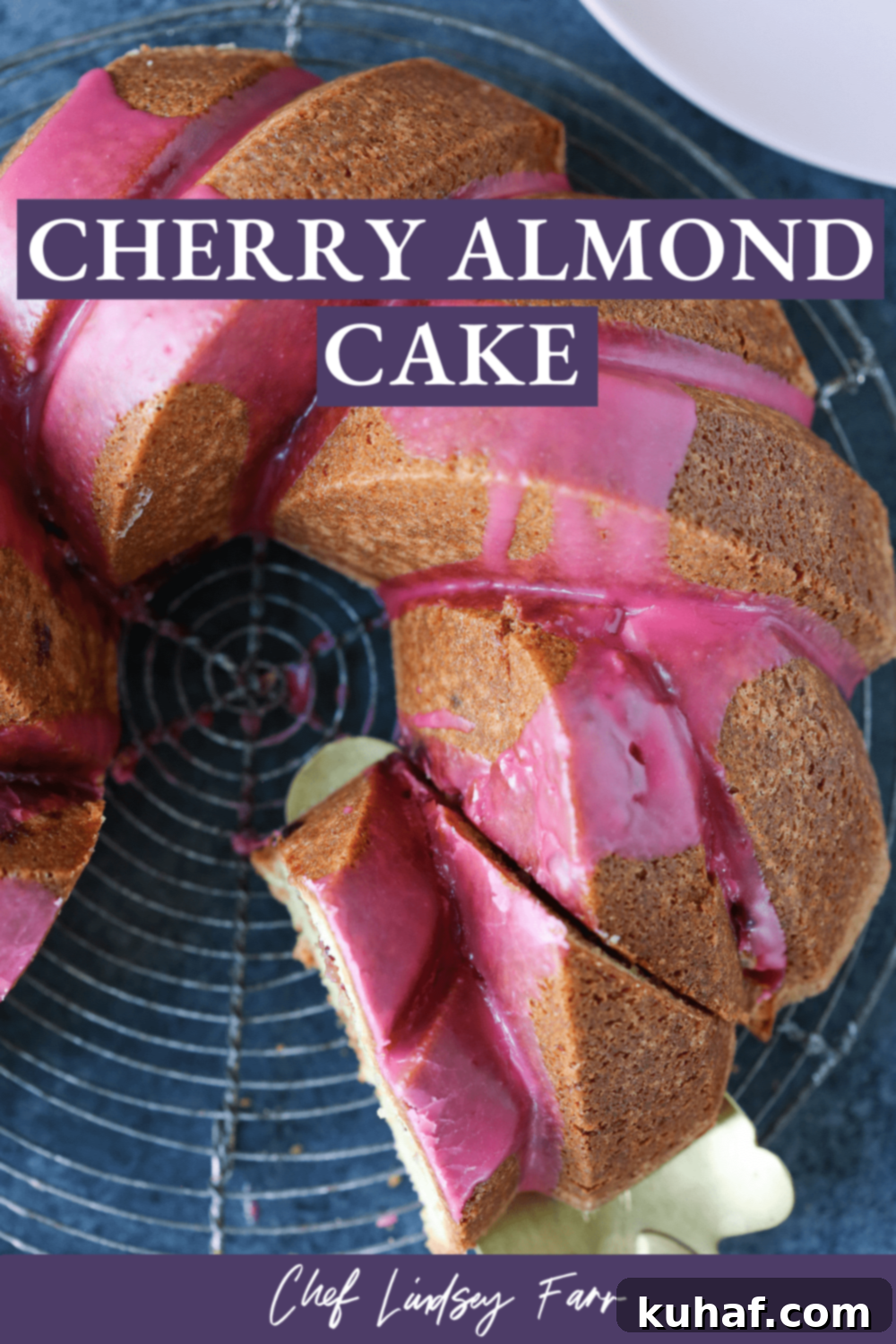 Jam Pound Cake with a smooth, glossy glaze