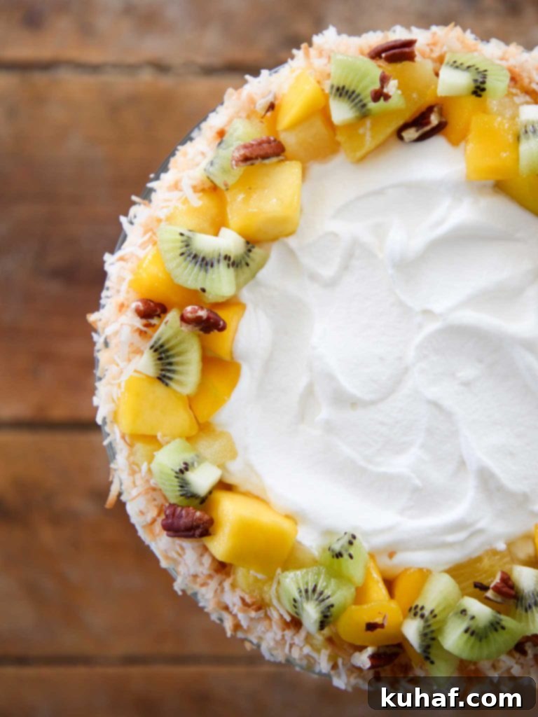 Tropical Trifle Recipe Wood Slate