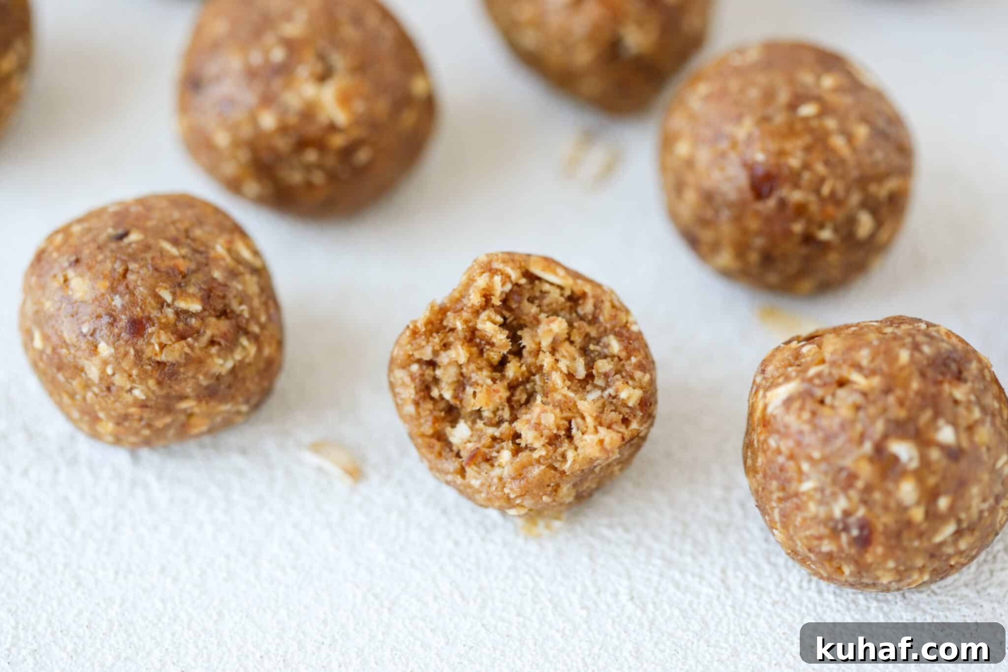 Peanut Butter Banana Energy Bites Interior