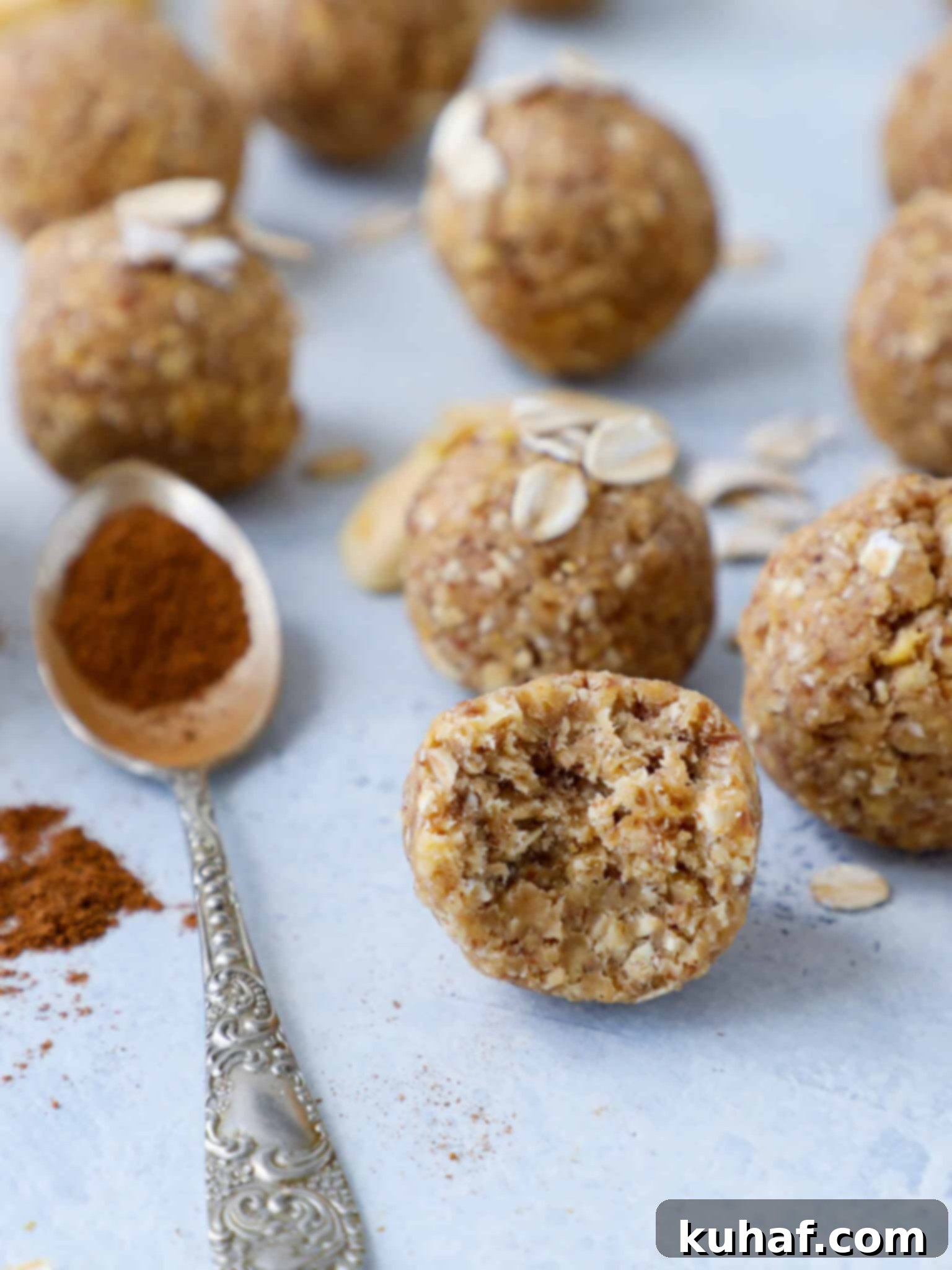 Apple Crisp Energy Bites Interior