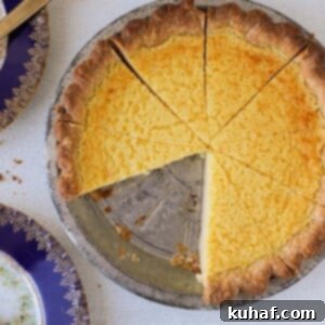 Buttermilk Pie Perfectly Sliced