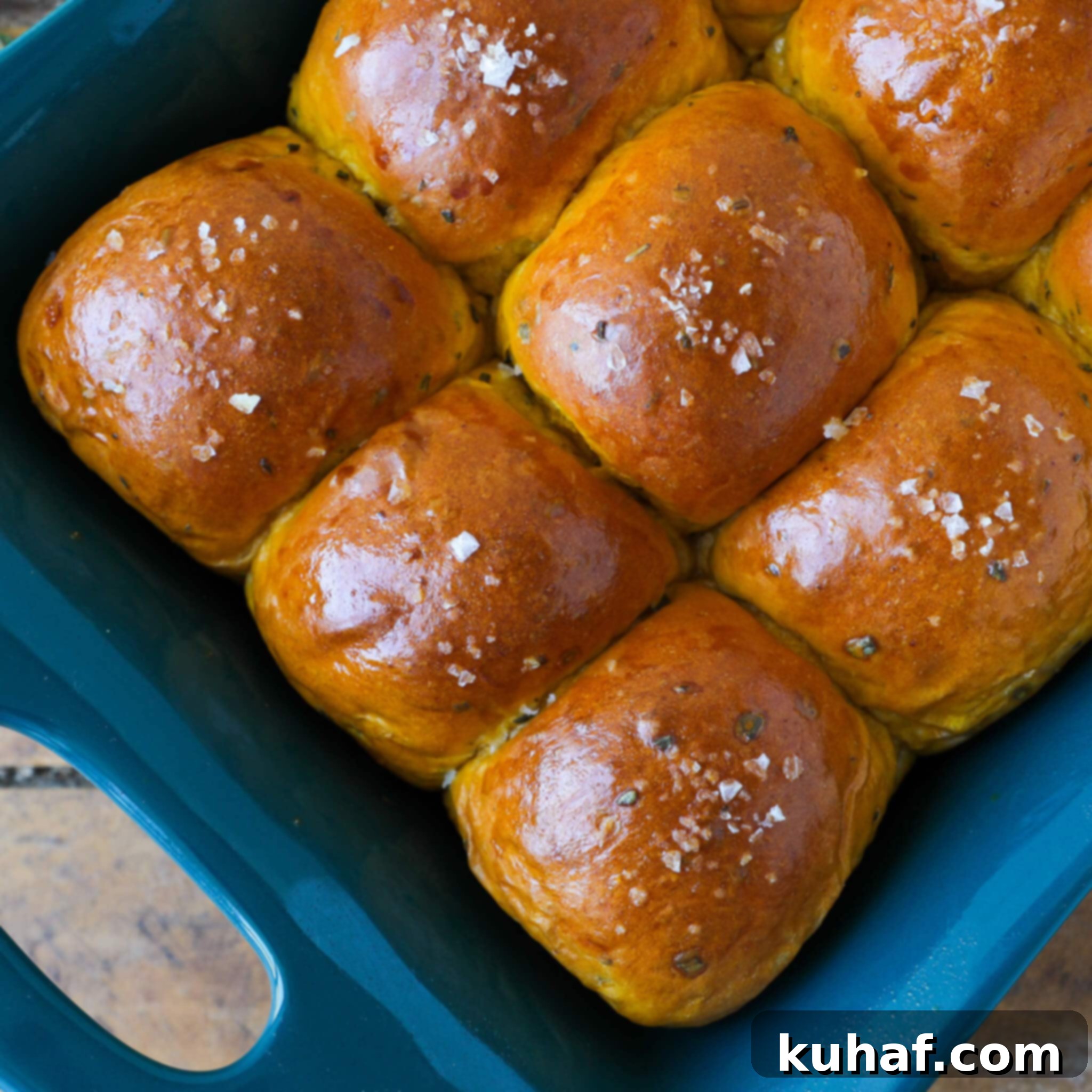 Savory Pumpkin Herb Buns 6 Autumn Buns Group