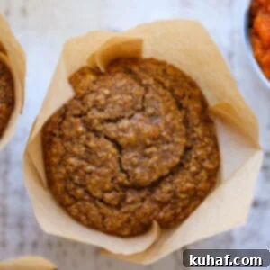 Pumpkin Spice Bran Muffins top view - showcasing their golden-brown tops.